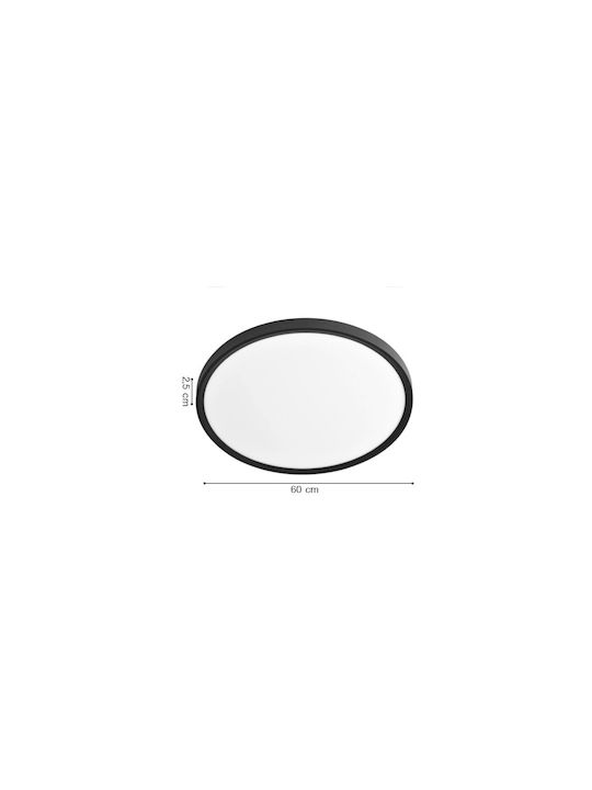 Inlight Deckenleuchte montieren 60cm Silber mit integrierter LED