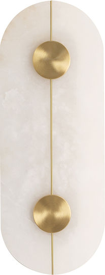 Viokef Lamp Wall with Integrated LED and Warm White Light Gold 20x20x20cm