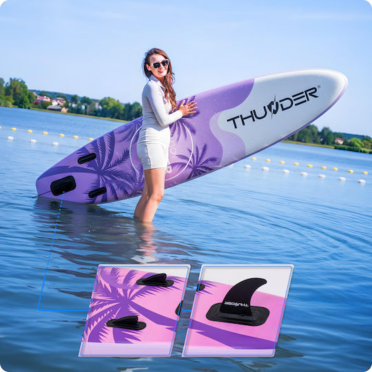 Thunder Φουσκωτή Σανίδα SUP με Μήκος 3.2m Μωβ