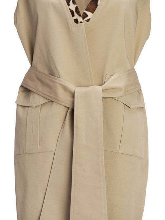 Beige Damen Weste