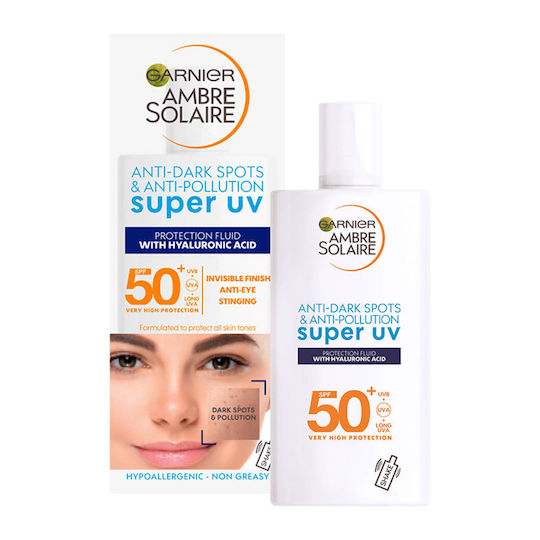 Garnier Ambre Solaire Sensitive Advanced Αντηλιακή Λοσιόν Προσώπου SPF50 40ml