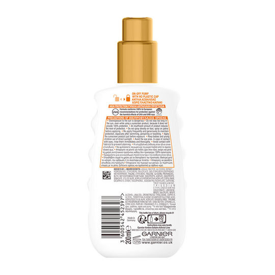 Garnier Ambre Solaire Idean Bronze Sunscreen Body Cream SPF30 Spray 200ml