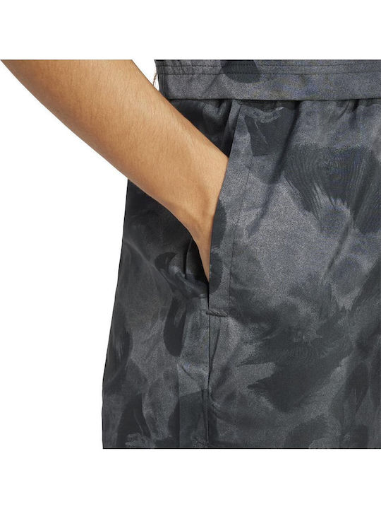 Floral Graphic Γυναικείο Αθλητικό Σορτς Γκρι