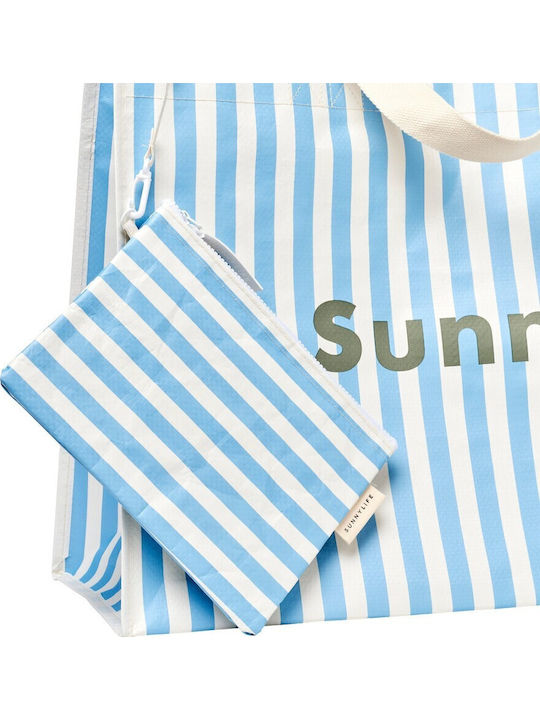 Sunnylife Υφασμάτινη Τσάντα Θαλάσσης με Νεσεσέρ Μπλε