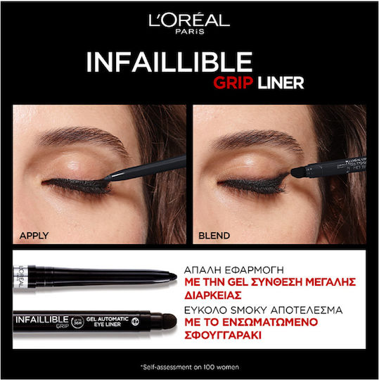 L'Oreal Paris Infaillible Grip Liner 36H Eye Pencil 001 Intense Black