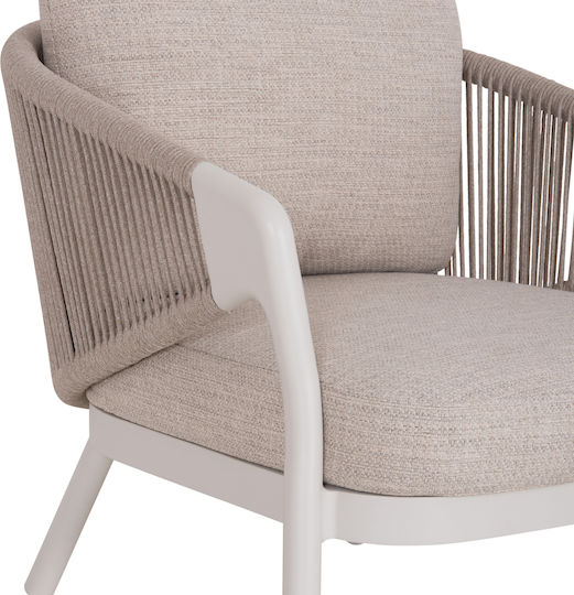 Garten- und Outdoor-Möbelsets Wohnzimmer Typsatz 5 Stück Ivory