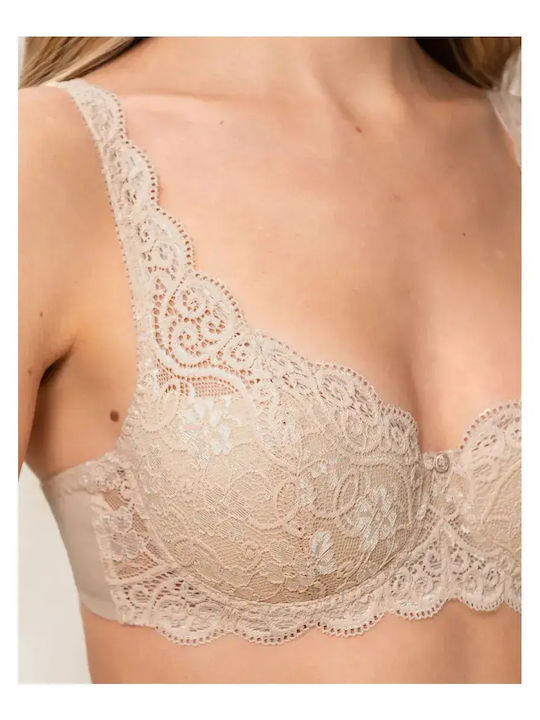 Amourette 300 WHP Μπεζ Σουτιέν με Ελαφριά Ενίσχυση & Μπανέλες