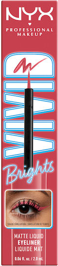 NYX Professional Makeup Vivid Brights Liquid Eye Liner 04 On Red 2ml