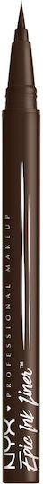 NYX Professional Makeup Epic Ink Waterproof & Long Stay Pen Eye Liner 03 Dark Chocolate 1ml
