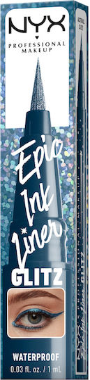 NYX Professional Makeup Epic Ink Waterproof & Long Stay Pen Eye Liner Denim Dazzle 1ml