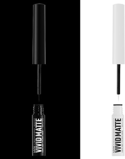 NYX Professional Makeup Vivid Matte Long Stay Liquid Eye Liner Black 2ml