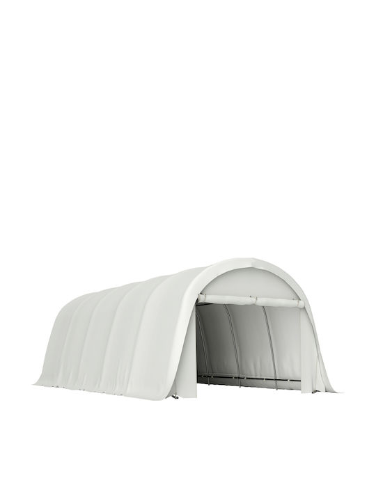 Outsunny Terrasse Zelt mit LEDs Beiges 3.6x7.2m