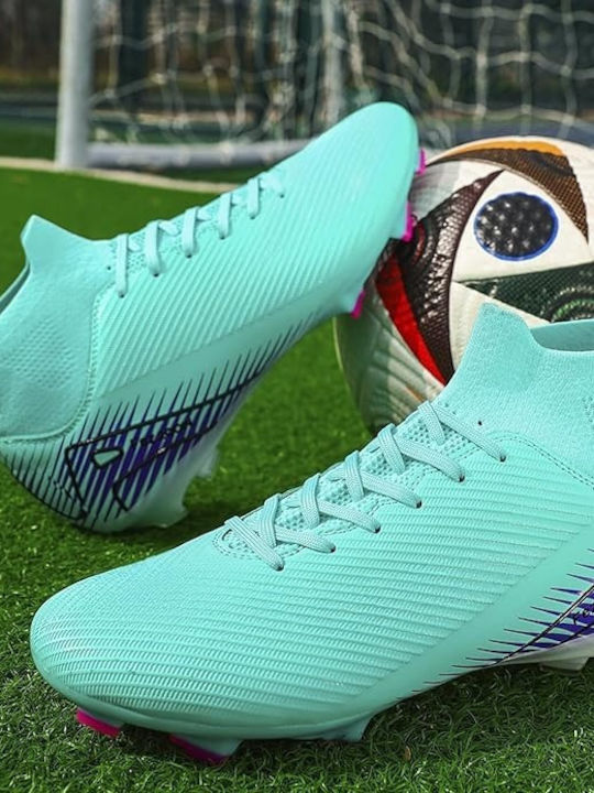 Football Shoes with Cleats Turquoise