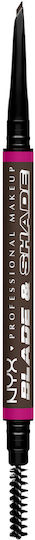 NYX Professional Makeup Professional Makeup Blade & Shade Dual Edge Brow Pencil Eyebrow Pencil 10 Espresso