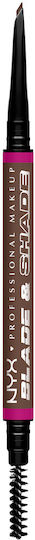 NYX Professional Makeup Blade & Shade Молив за вежди Bns09 Brunette