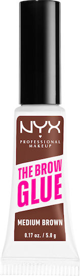 NYX Professional Makeup The Brow Glue Gel for Eyebrows 03 Medium Brown