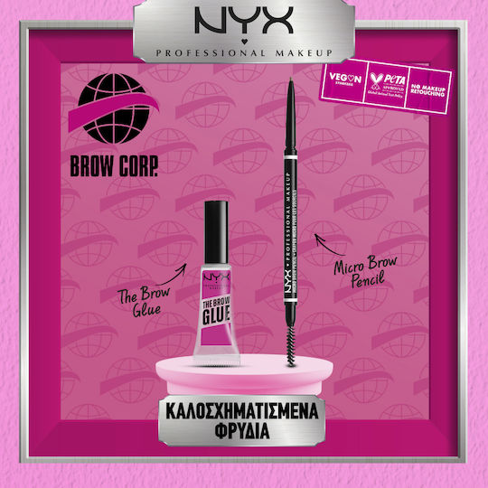 NYX Professional Makeup The Brow Glue Instant Styler Gel for Eyebrows Transparent 5gr