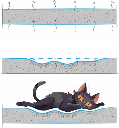 R4 Mattress Window Sill Fur Gray