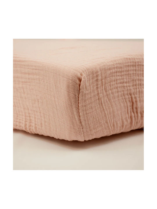 Little Band Подредба Детски Чаршафи За Количка Памучни с Ластик Бели 60x120см 2 Бройки