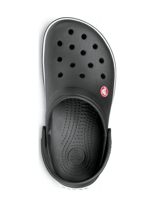 Crocs Crocband Ανδρικά Ανατομικά Σαμπό Μαύρα