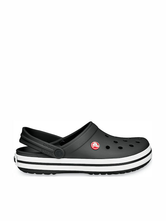 Crocs Crocband Ανδρικά Ανατομικά Σαμπό Μαύρα