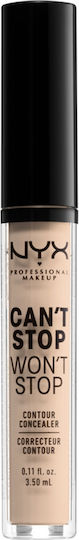 NYX Professional Makeup Can't Stop Won't Stop Contour Liquid Concealer 2 Alabaster 3.5ml