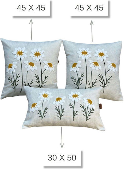 SteweHome Decorative Pillow Case Cream
