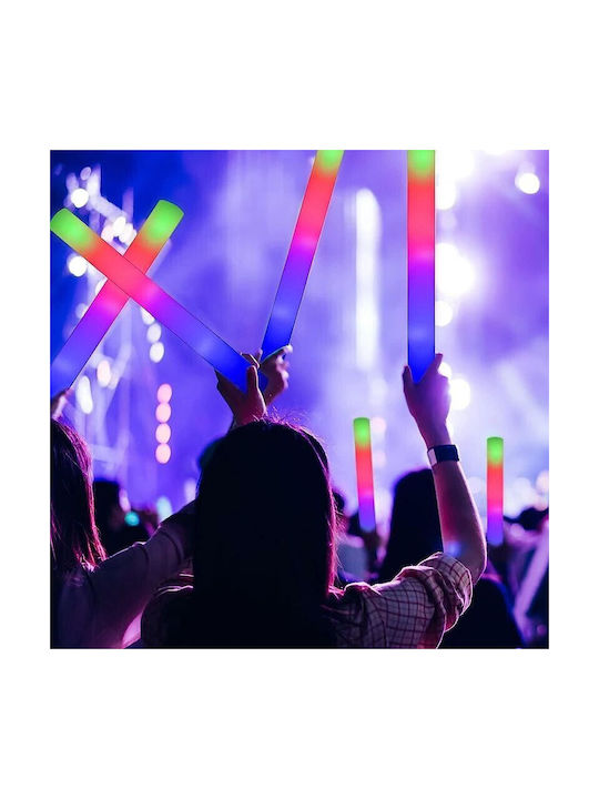 Set 10 Foam Led Sticks 46 Cm Length Parties