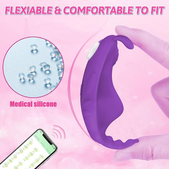 SMD Klitoris Vibrator mit Fernsteuerung Lila