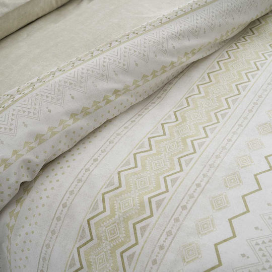 Vesta Home Elea 1 Set Bed Sheets King Size 270x270cm Beige 4 Pieces