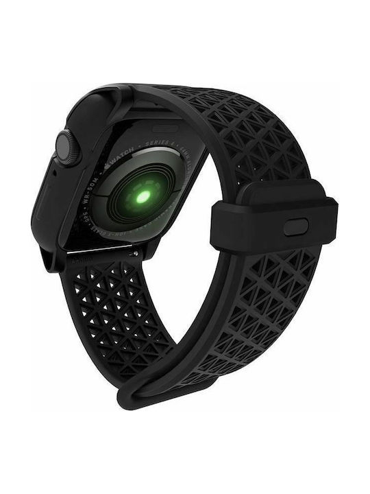 Catalyst Impact Protection Silicone Case in Black Colour for Apple Watch 44mm Series 4 5