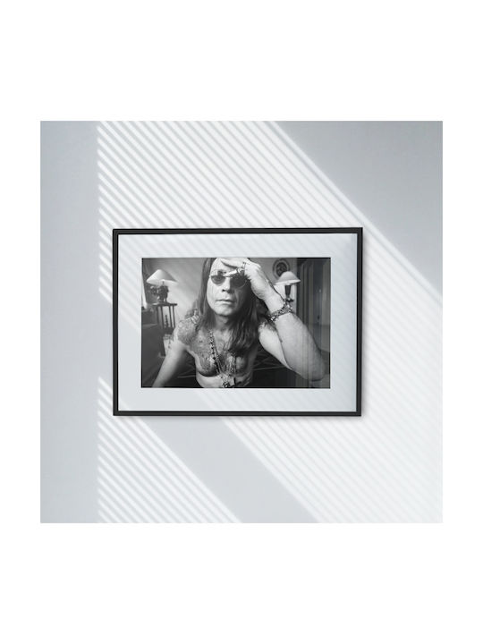 Music Poster Ozzy Osbourne Ms370 40cm X 50cm Premium Black Wooden Frame