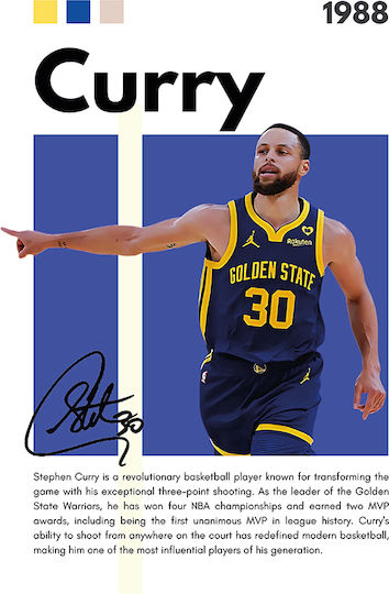 Nba Greatness Series Steph Curry S Ξύλινο