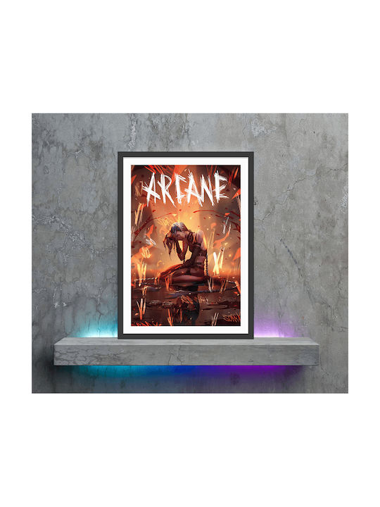 Gaming Poster Jinx Sorry Gm1114 40cm X 50cm Premium Μαύρο Ξύλινο Κάδρο