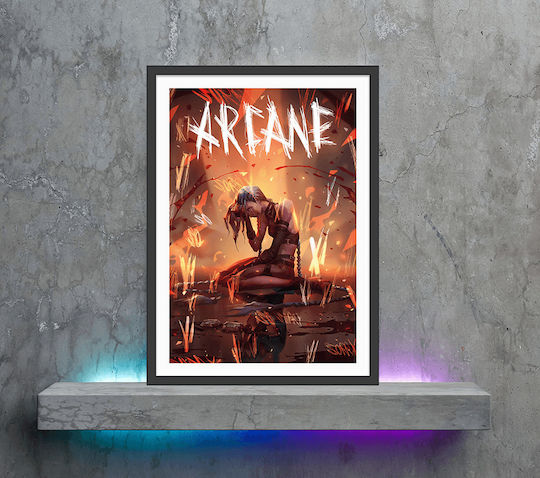 Gaming Poster Jinx Sorry Gm1114 40cm X 50cm Premium Μαύρο Ξύλινο Κάδρο