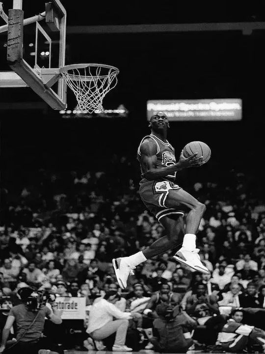 Poster Nba Michael Jordan Kds008a 40cm X 50cm Premium Μαύρο Ξύλινο Κάδρο
