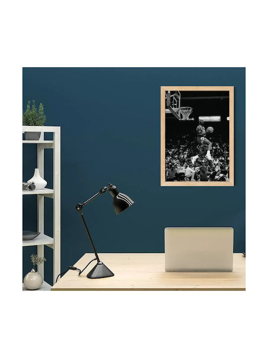 Poster Nba Michael Jordan Kds008a 40cm X 50cm Premium Μαύρο Ξύλινο Κάδρο