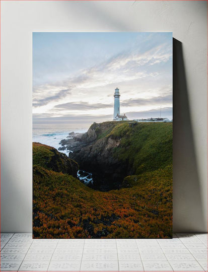 Πίνακας Lighthouse On A Rocky Coastline Φάρος Μια Βραχώδη Ακτή 70x100 Πίνακας Lighthouse On A Rocky Coastline Φάρος Μια Βραχώδη Ακτή 70x100