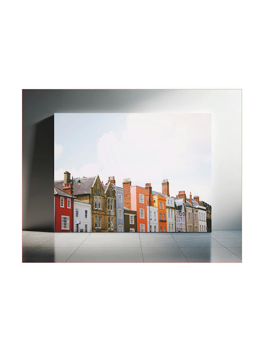 Панел Colorful Row Houses Полихромни Къщи 100x70