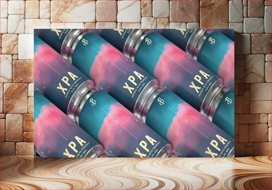 Πίνακας Colorful Xpa Beer Cans Πολύχρωμα Κουτιά Μπύρας Xpa 150x100