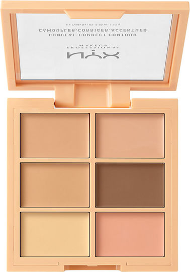 NYX Professional Makeup Conceal. Correct. Contour Corector Paletă Lumină 1.5gr