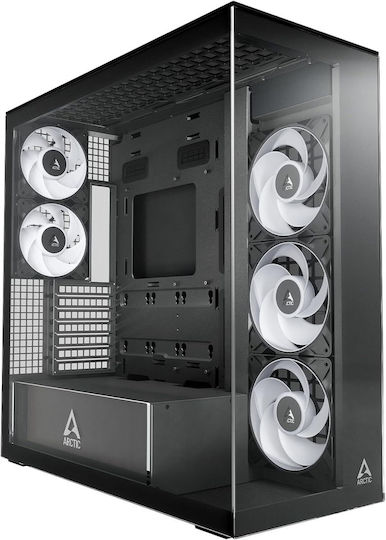 Arctic Xtender Gaming Midi Tower Κουτί Υπολογιστή με Πλαϊνό Παράθυρο Μαύρο