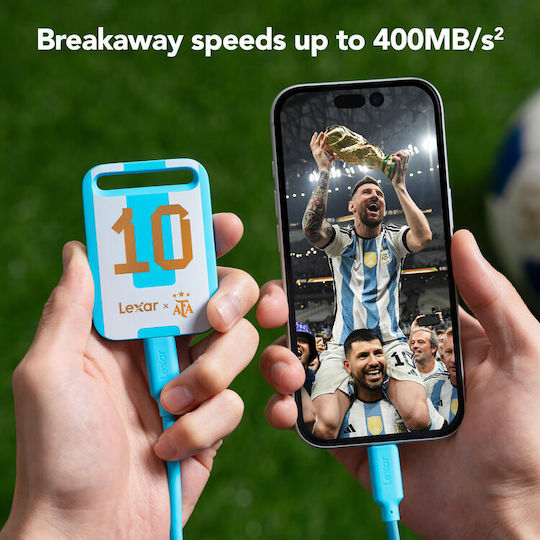 Lexar Air Elite Legends AFA Edition USB-C Εξωτερικός SSD 512GB 2.5" Μπλε