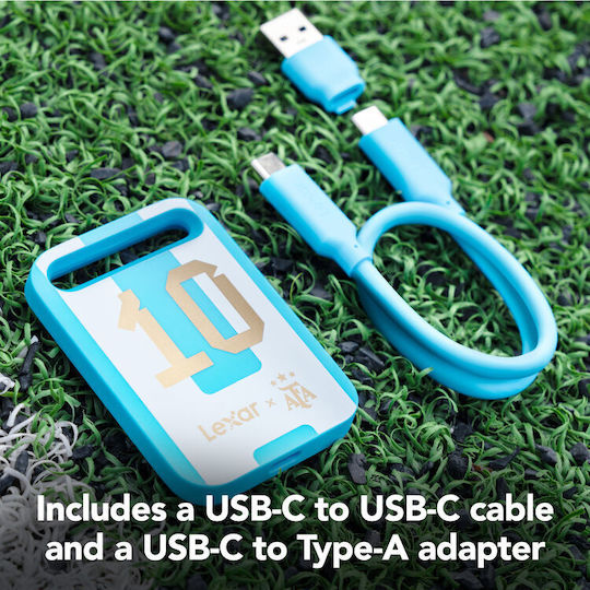 Lexar Air Elite Legends AFA Edition USB-C Εξωτερικός SSD 512GB 2.5" Μπλε