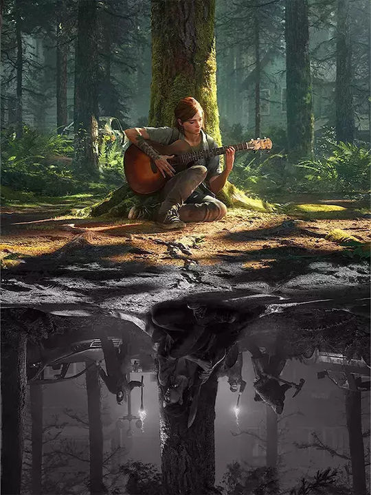 Gaming Poster Last Us Part 2 Gm2306 21cm X 30cm Black Wooden Frame