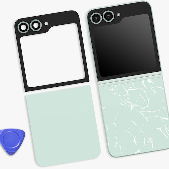 Clappio Upper Lower Back Glass Replacement Kit Galaxy Z Flip 6 Green