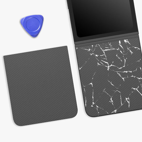Clappio Unterer Rücken Glas Galaxy Z Flip 6 Integrierte Klebung Schwarz