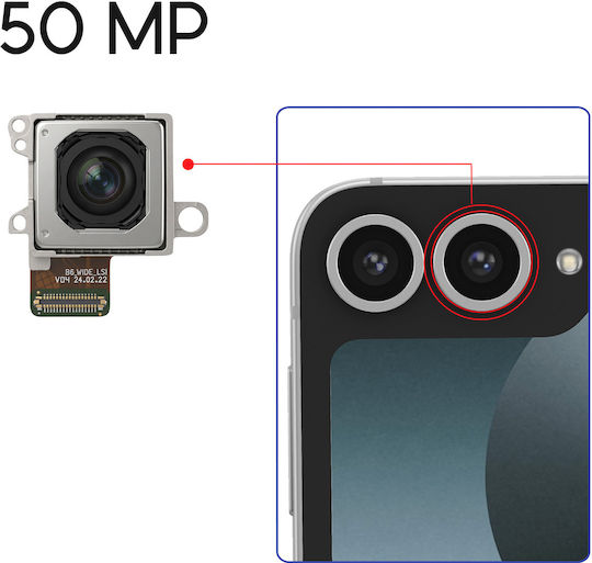 Samsung Rear Camera Samsung Galaxy Z Flip 6 Wide Angle 50mp Black