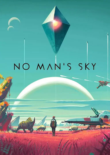 Gaming Poster No Mans Sky Gm2342 40cm X 50cm Brown Wooden Frame