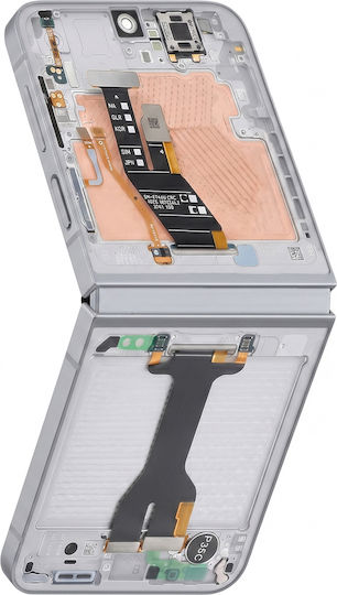 Samsung Mittleres Rahmen Chassis Samsung Galaxy Z Flip6 Robuste Struktur Grau